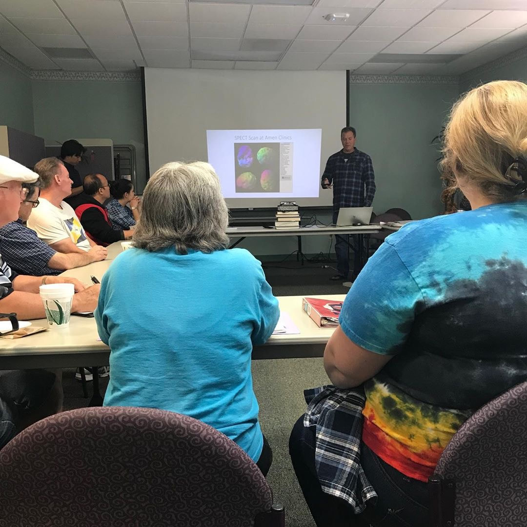 SPECT Scan presentation at community event